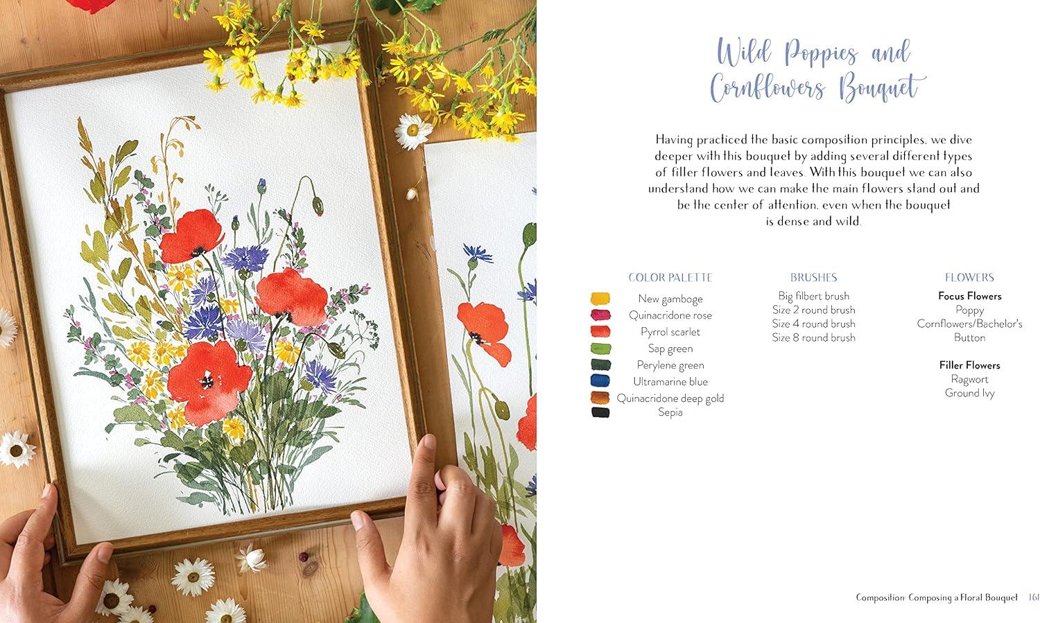 Wildflower Watercolor - by Sushma Hegde (Paperback)