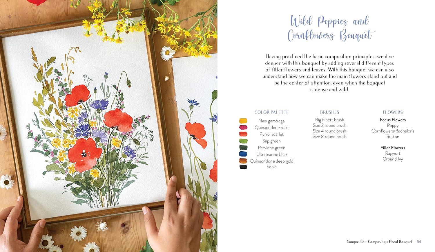 Wildflower Watercolor - by Sushma Hegde (Paperback)