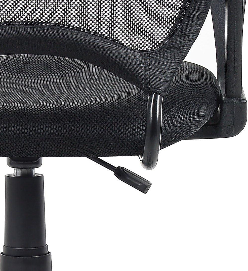 Black Mesh High Back Swivel Drafting Chair with Fixed Arms