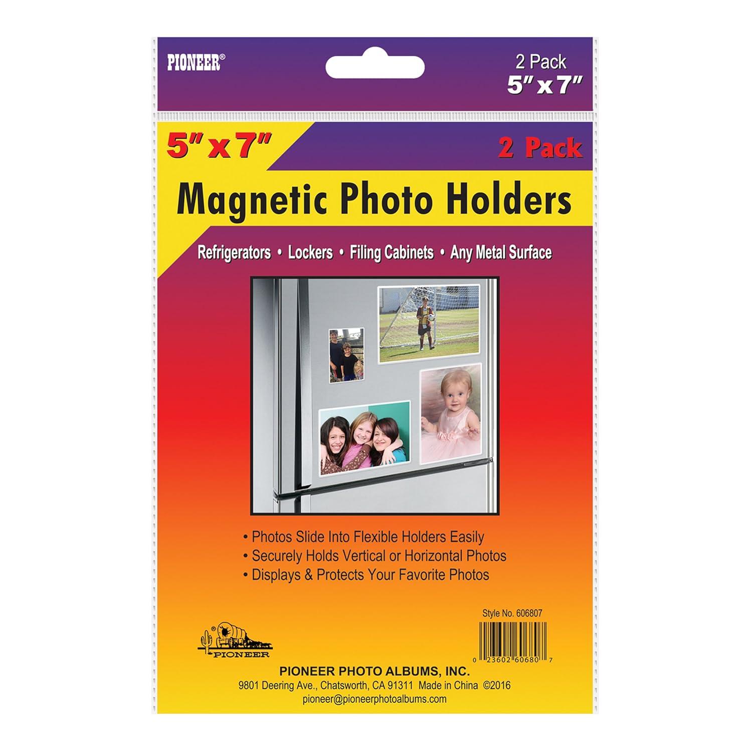 Magnetic Photo Holders 2/Pkg-5"X7"