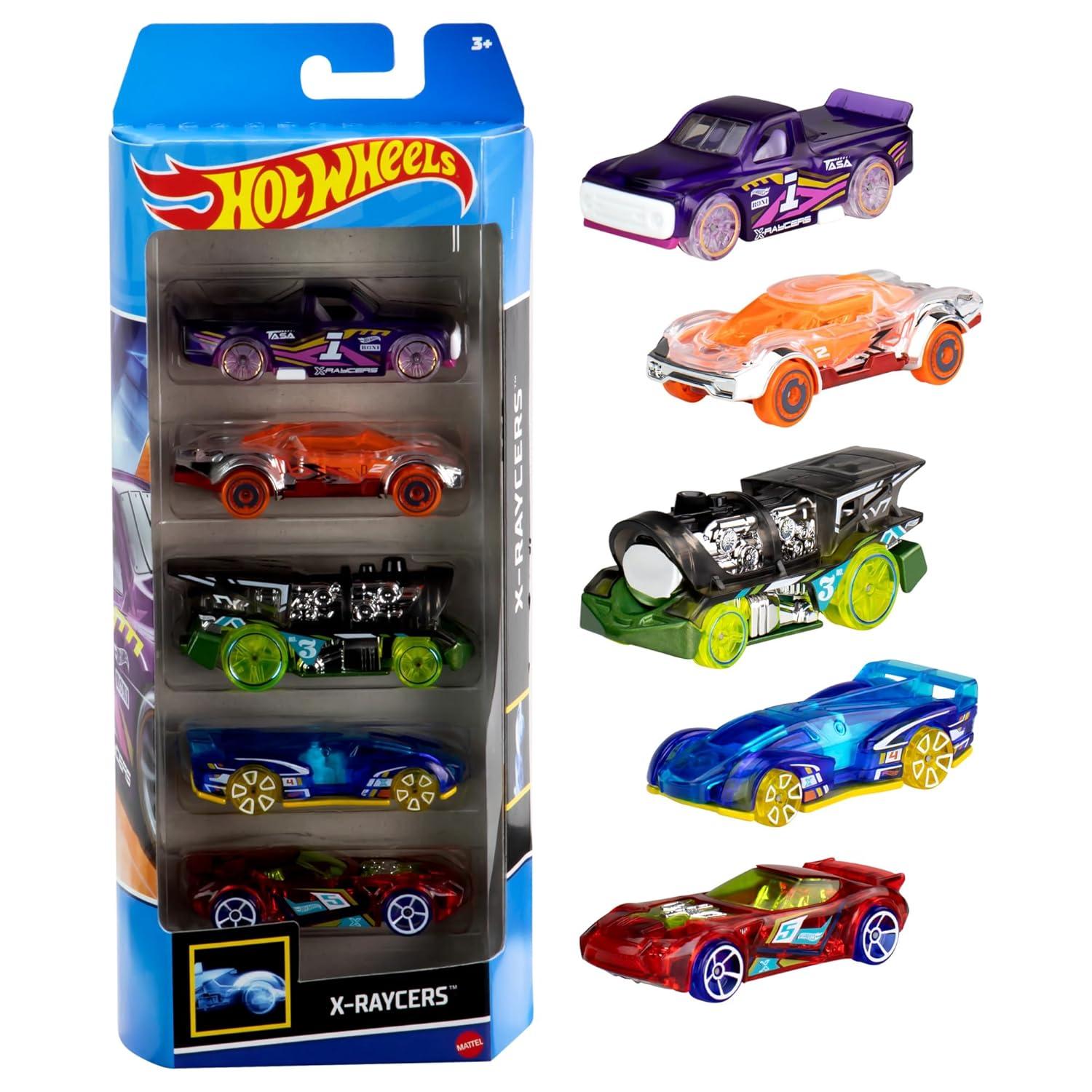 Hot Wheels Diecast  Cars -  5pk (Colors May Vary)