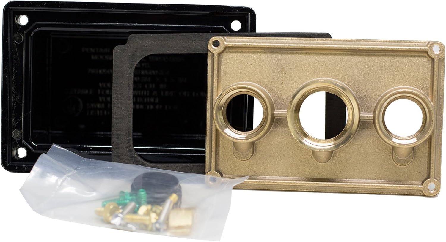 Pentair 1-Inch Black and Brass Junction Box for Pool and Spa