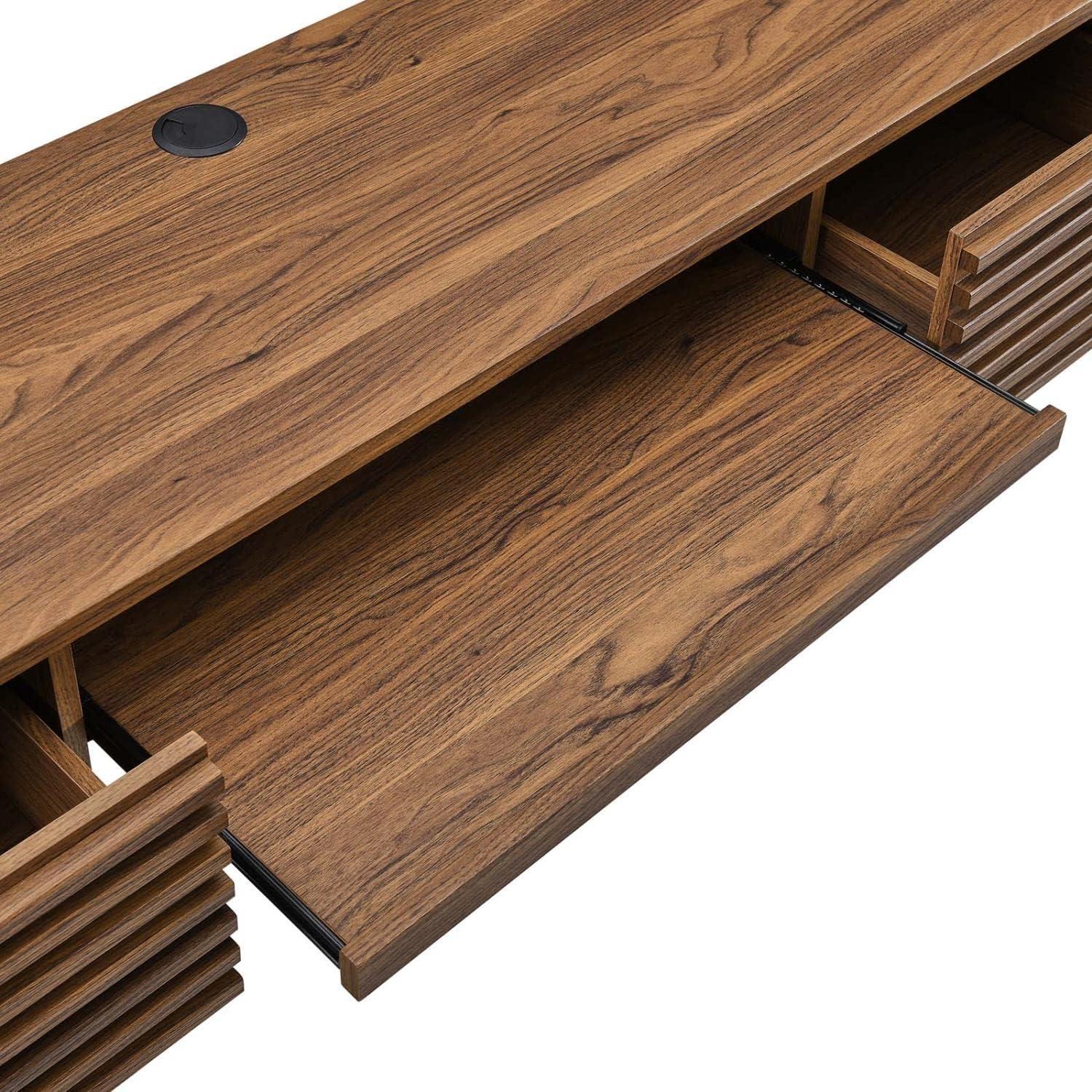 Modway Modway Render Wall Mount Wood Office Desk