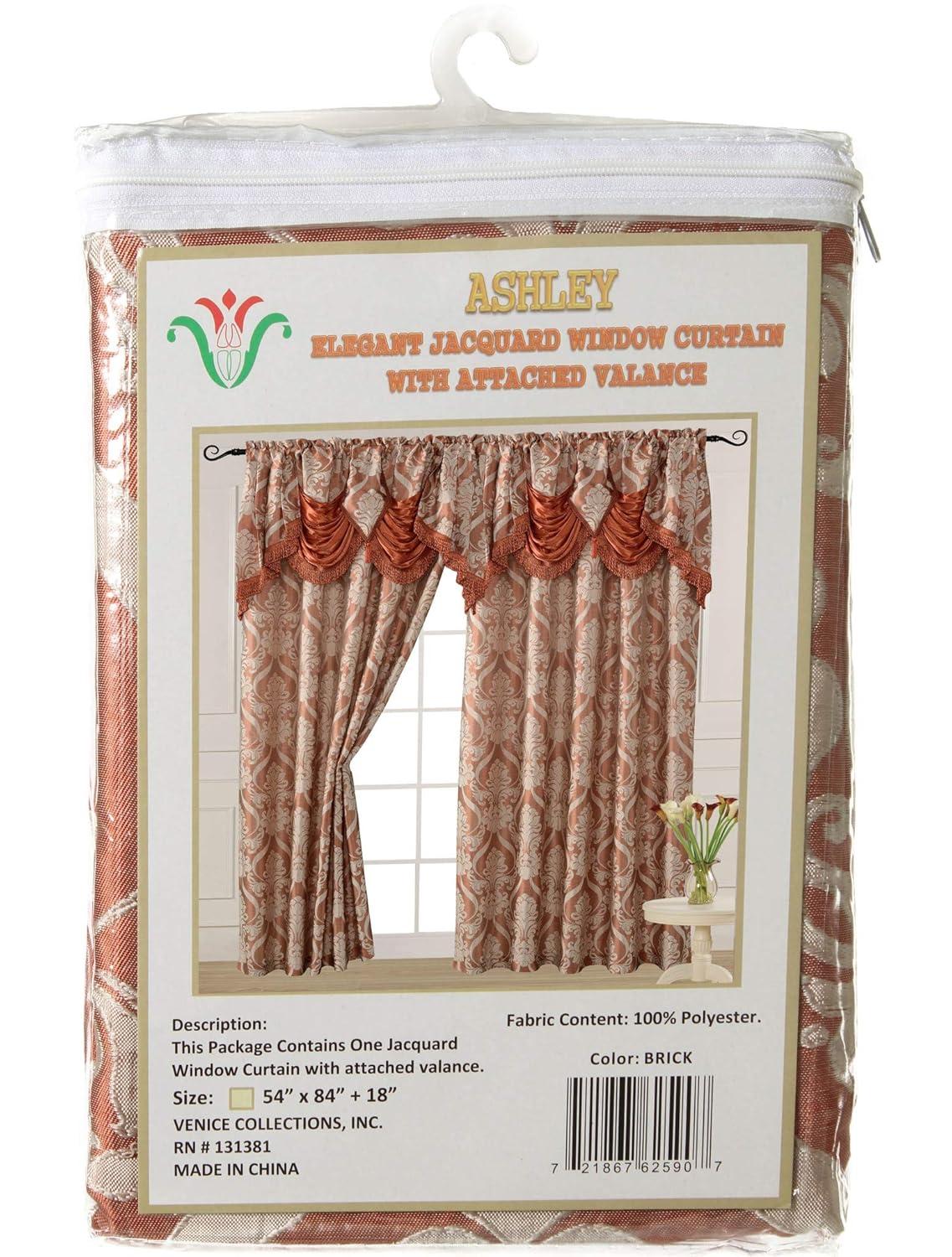 Venice Collections Polyester Room Darkening Curtain Single Panel