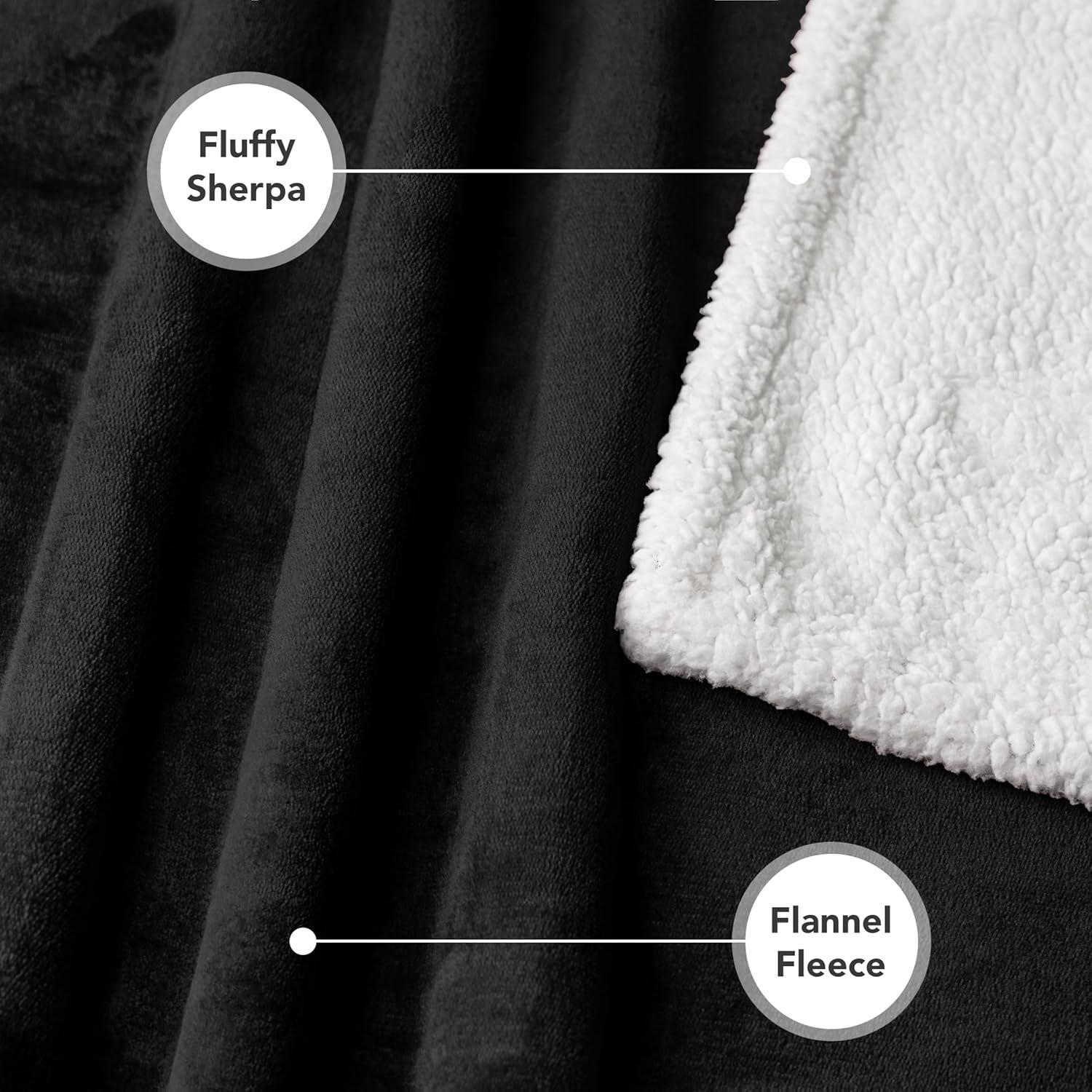 PetAmi Waterproof Dog Blanket for Bed Couch Sofa Cover, Reversible Faux Shearling Fleece Pet Throw