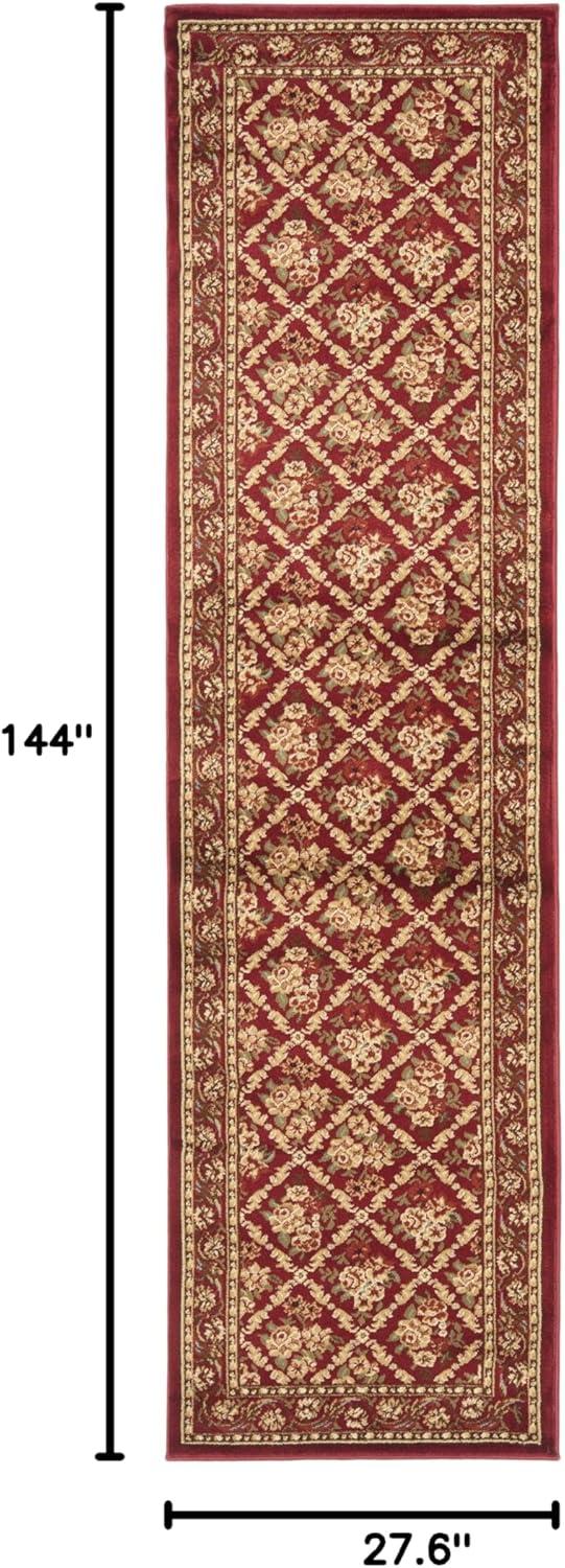 Lyndhurst LNH556 Power Loomed Runner Rug - Red/Red - 2'3"x12' - Safavieh.