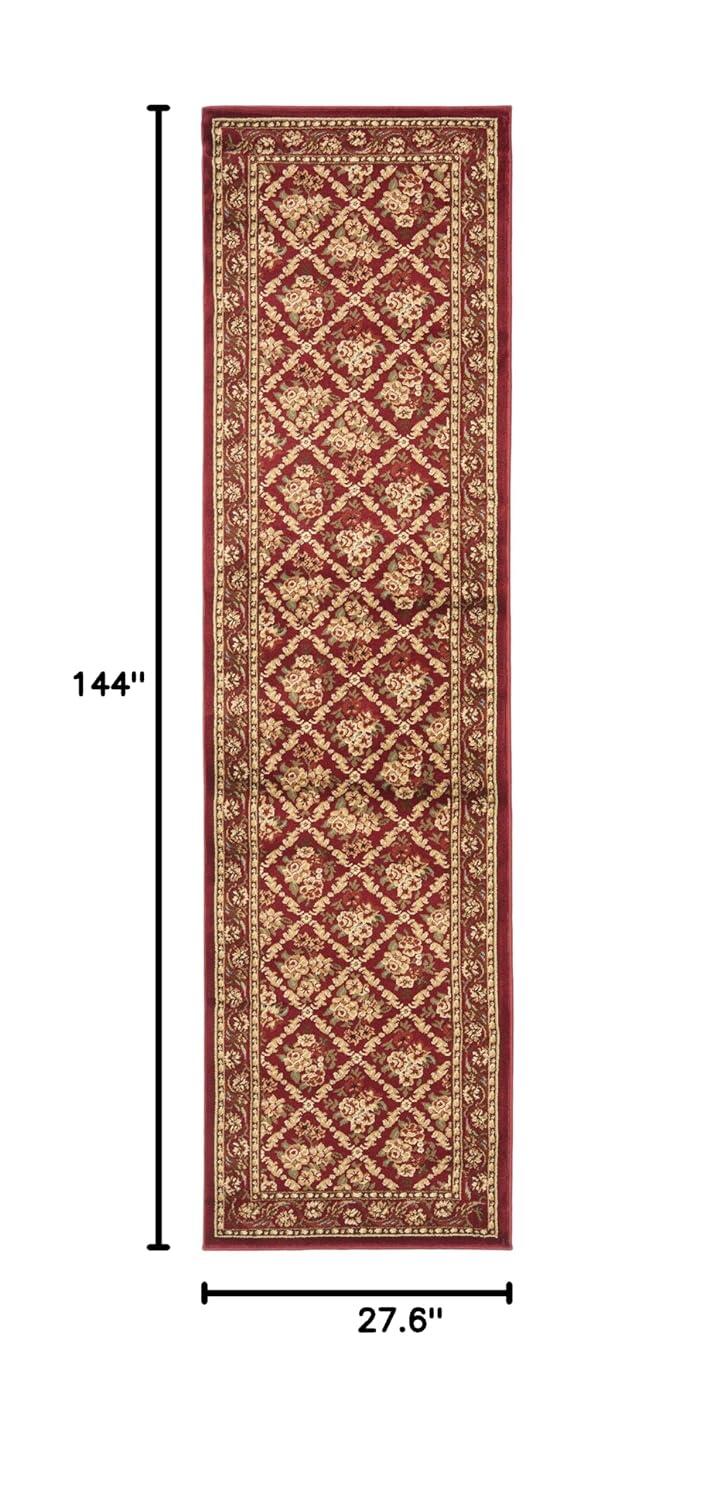 Lyndhurst LNH556 Power Loomed Runner Rug - Red/Red - 2'3"x12' - Safavieh.