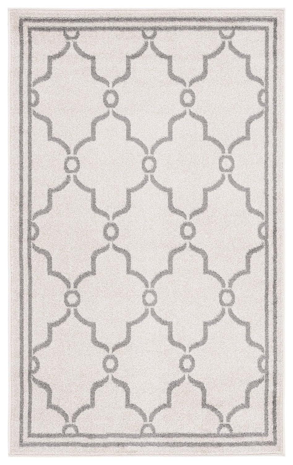 Amherst AMT414 Power Loomed Indoor Accent Rug - Ivory/Grey - 3'x5' - Safavieh