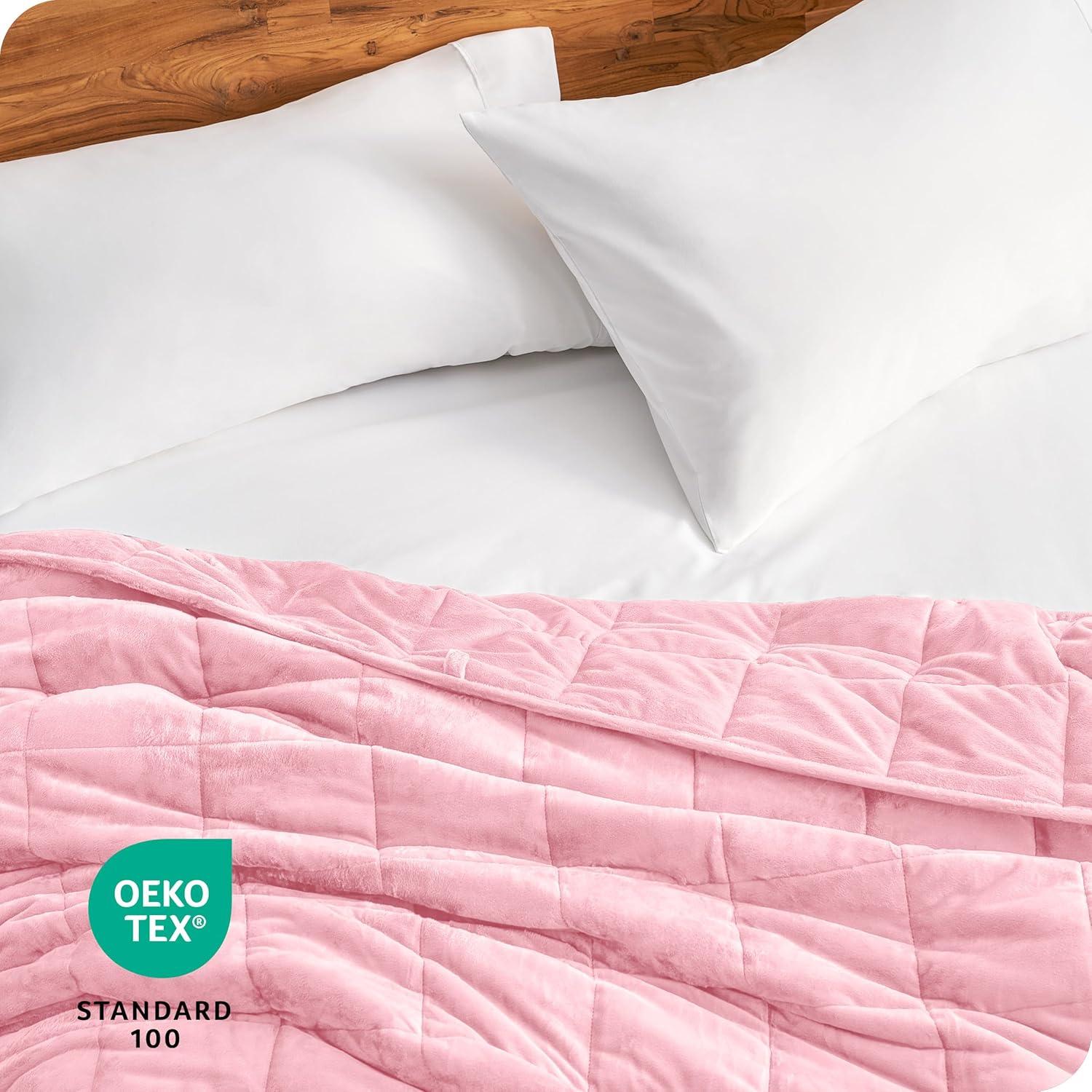 Bare Home Minky Fleece Weighted Blanket