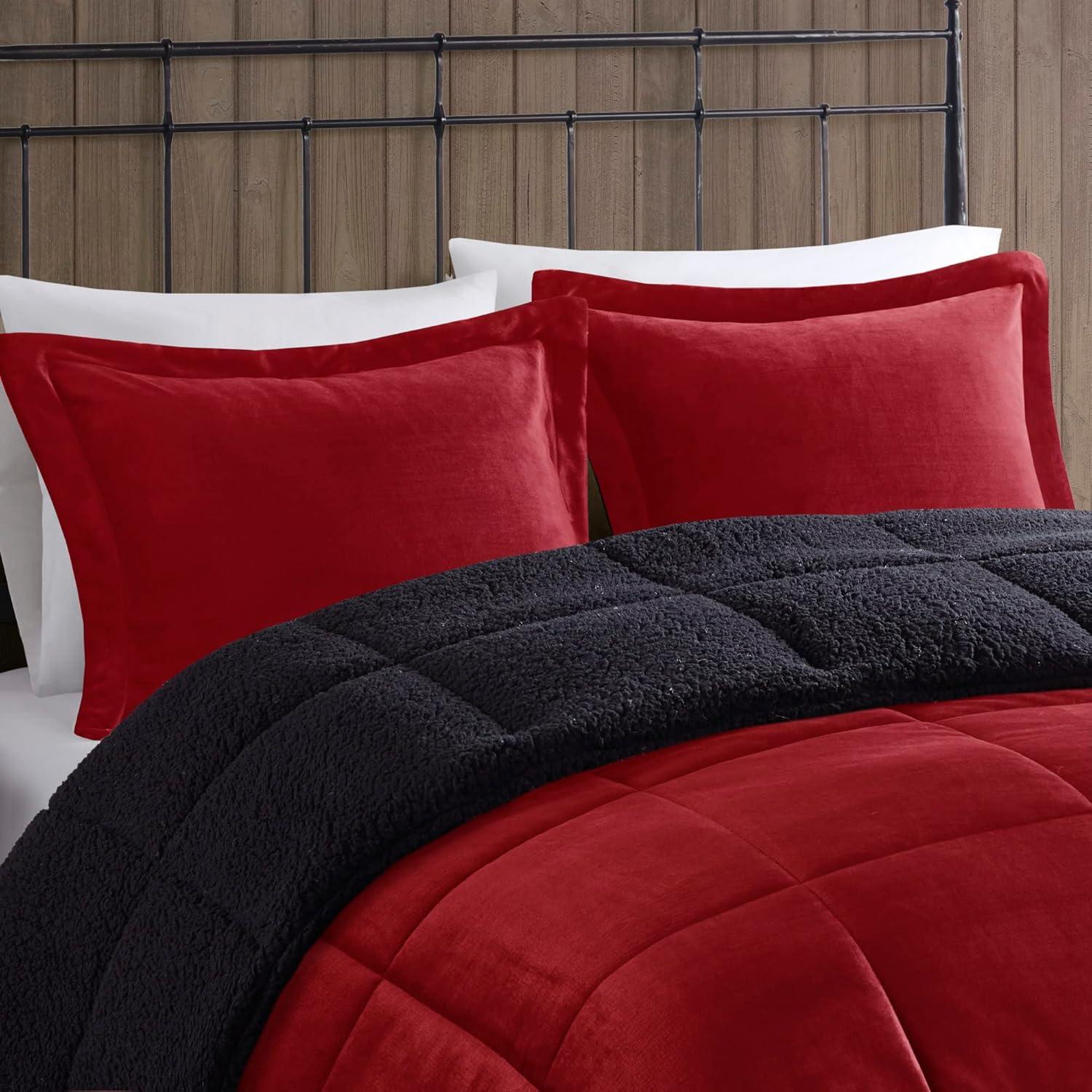 Woolrich Alton Plush to Faux Shearling Down Alternative Comforter Set