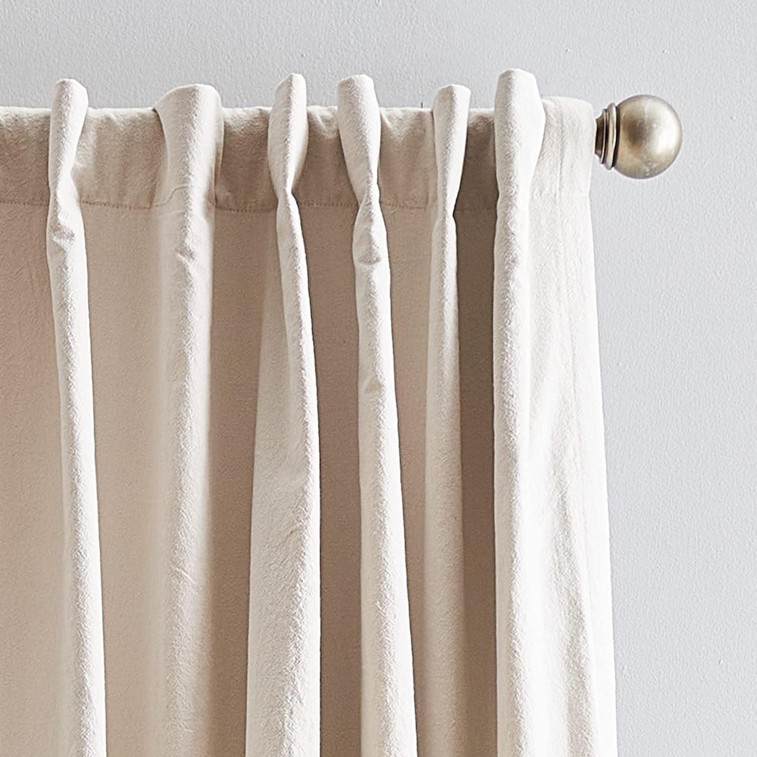 Peri Home Cotton Blend Room Darkening Curtains / Drapes Pair (Set of 2)