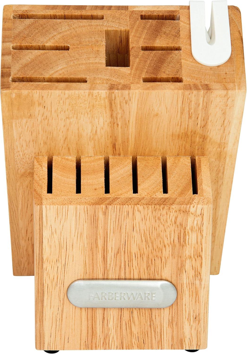 Farberware Farberware Edgekeeper 14-Piece Triple Rivet Knife Block Set with Built-In Sharpener