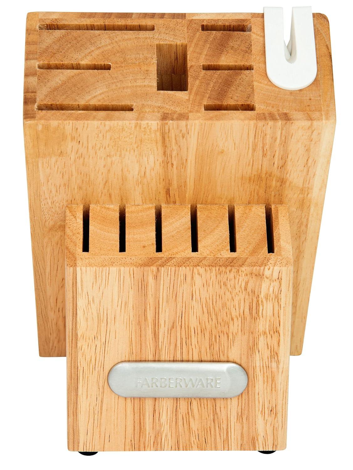 Farberware Farberware Edgekeeper 14-Piece Triple Rivet Knife Block Set with Built-In Sharpener