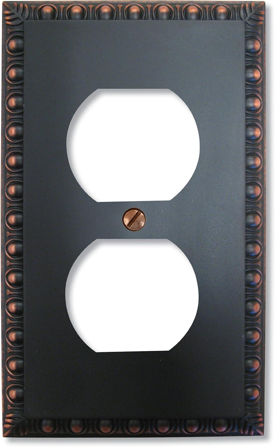 AmerTac 90DVB Rectangular Wall Plate 1 Gang 4.9 in L x 3 in W x 0.2 in D Aged Bronze