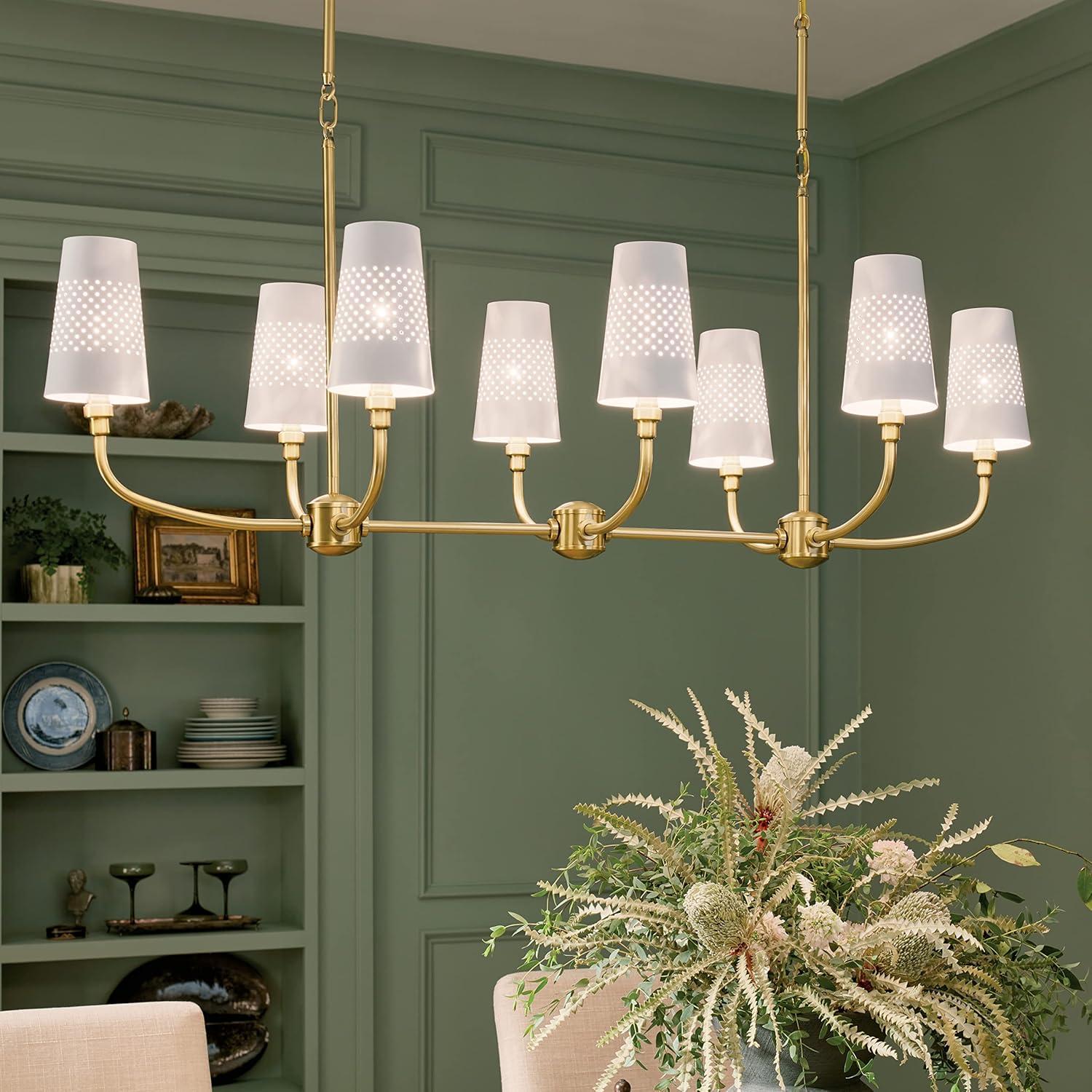 Kichler Lighting Adeena 8 - Light Chandelier in  Brushed Natural Brass