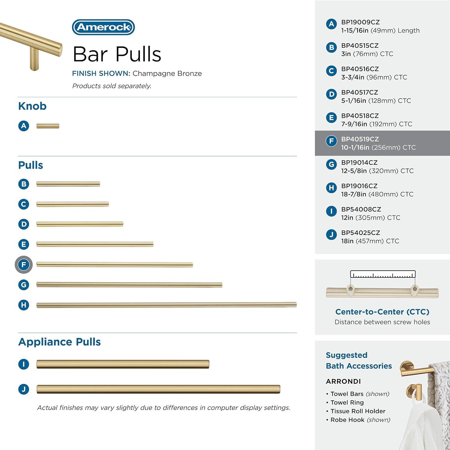 Wayfair Basics® Bar Pulls 10 1/16" Center to Center Bar Pull