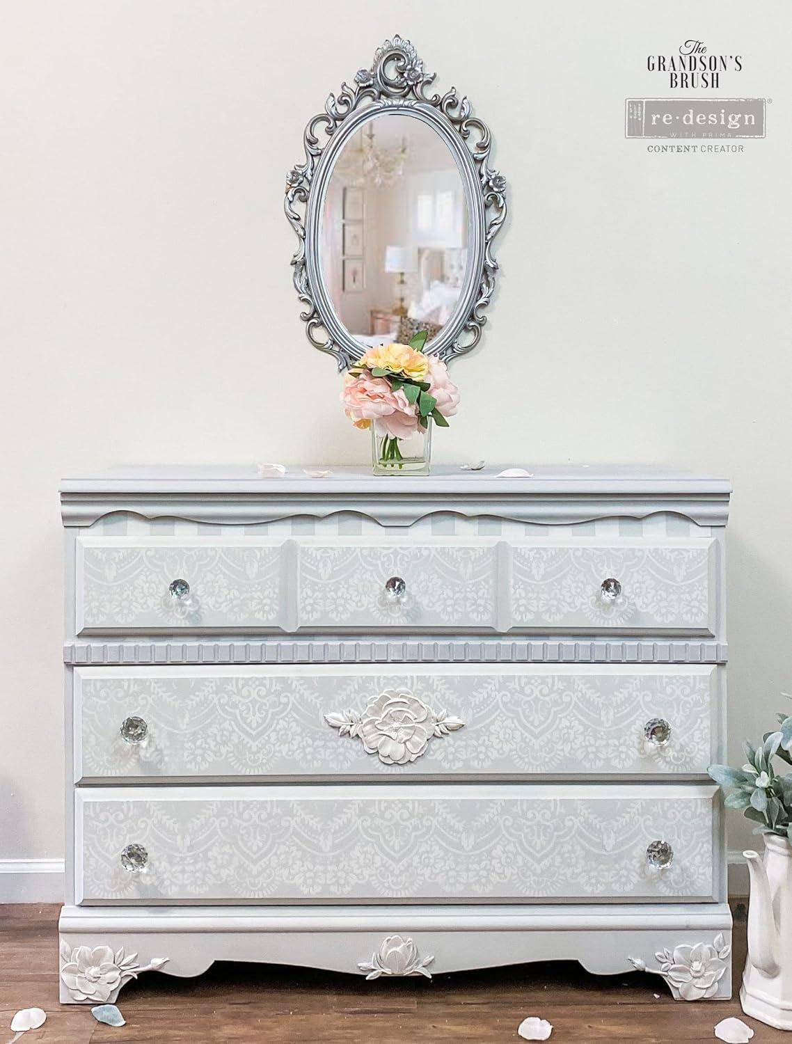 Prima Marketing Re-Design Decor Stencil 9"X13.5"-Elegant Lace