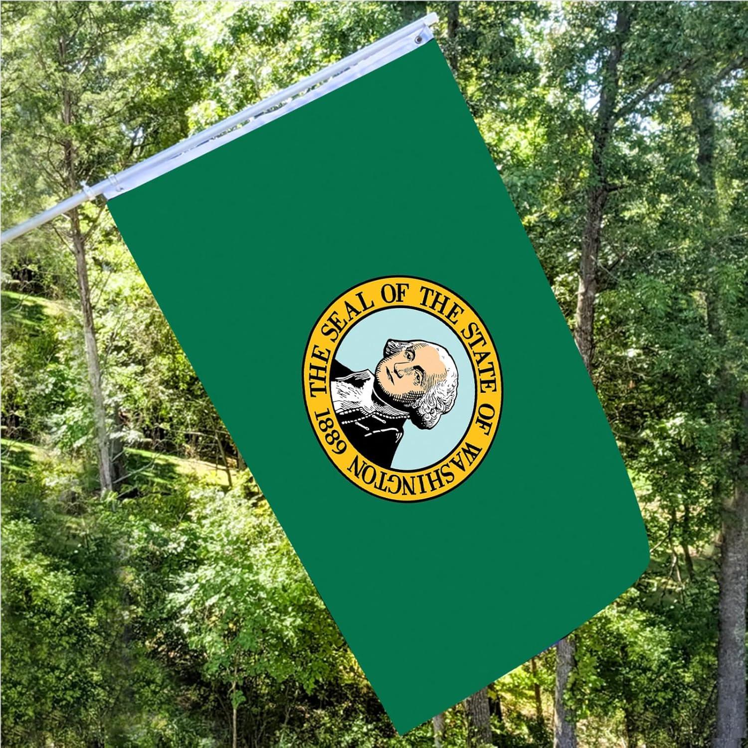 Washington State flag 3 x 5 feet double-sided polyester