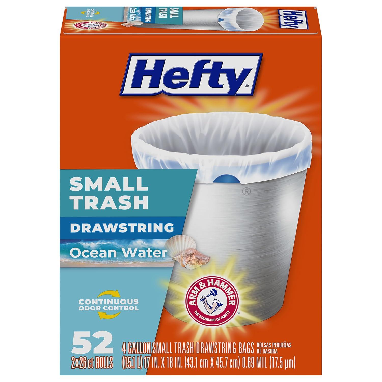Hefty Ocean Water Trash Bag - Small - 52ct