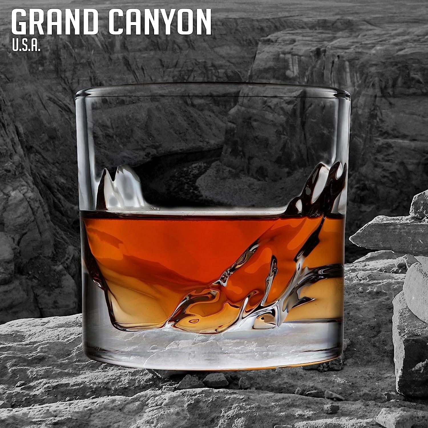 LIITON Grand Canyon Whiskey Glasses (Set of 4)