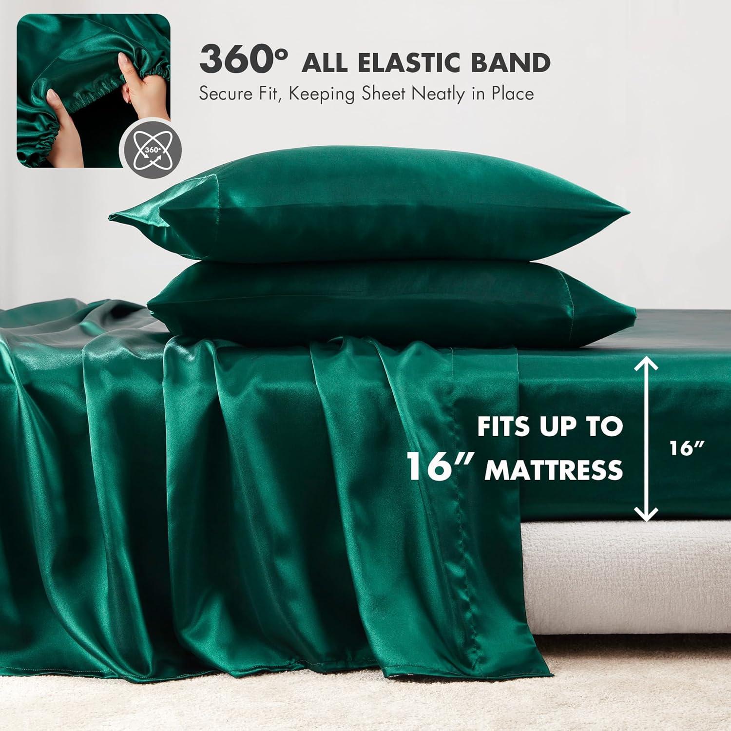 Madison Park Essentials Satin Luxury Sheet Set