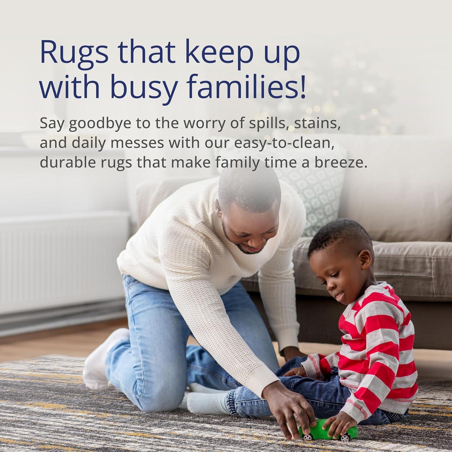 Abani Laguna 7'9"W x 10' 2"D LAG110B Alfombra Gris Moderna