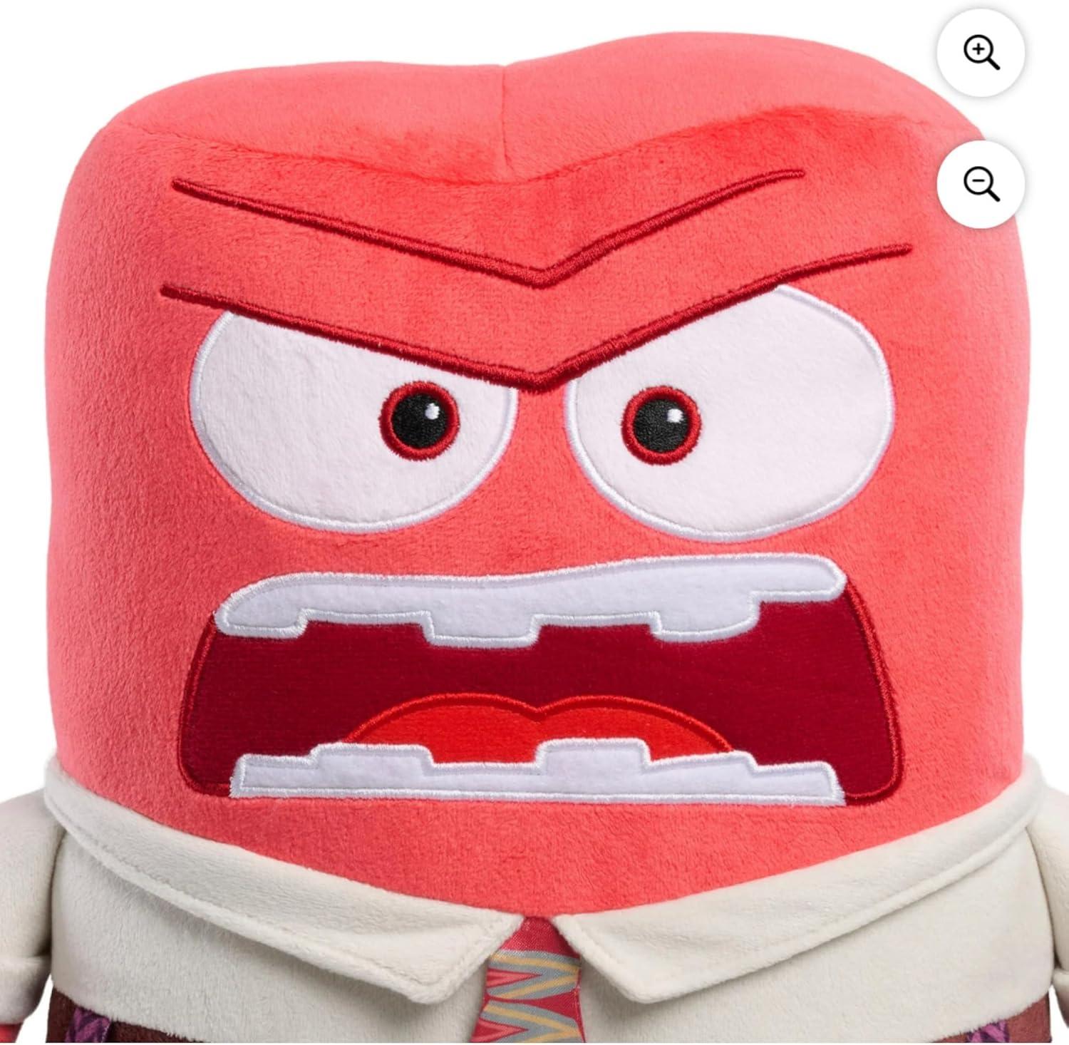 Hooray Toys and Pixar Inside Out 2 Large Plush Anger, Polyester, Kids Toy
