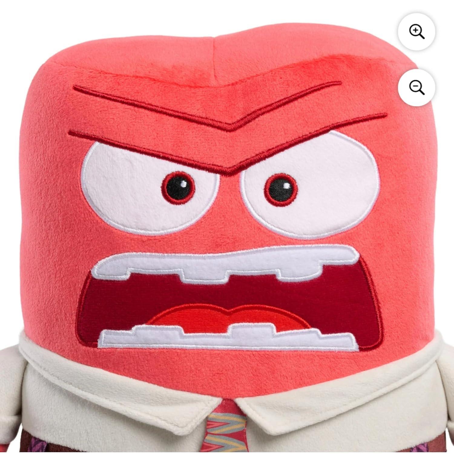 Hooray Toys and Pixar Inside Out 2 Large Plush Anger, Polyester, Kids Toy