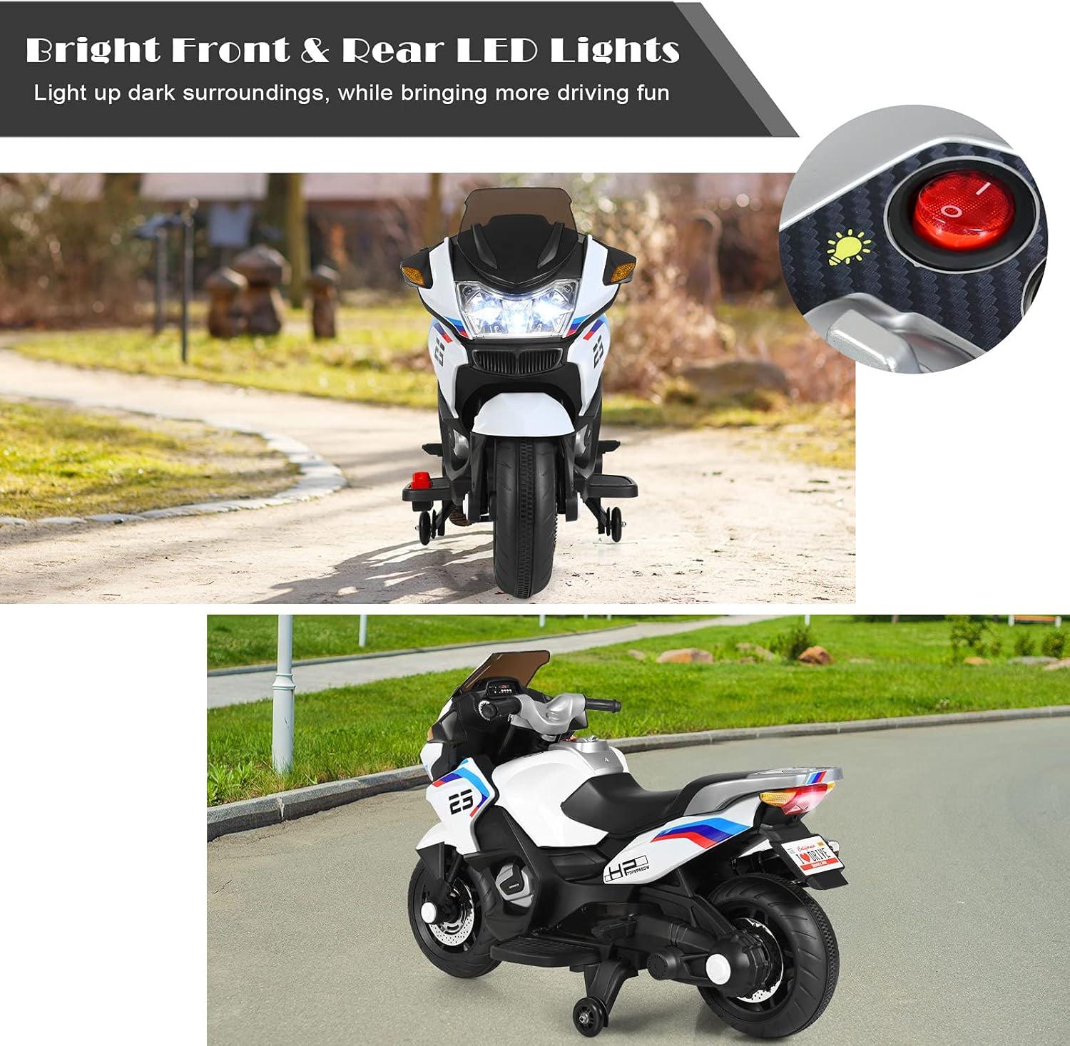 Costway Costway 12 Volt 1 Seater Motorcycles Battery Powered Ride On