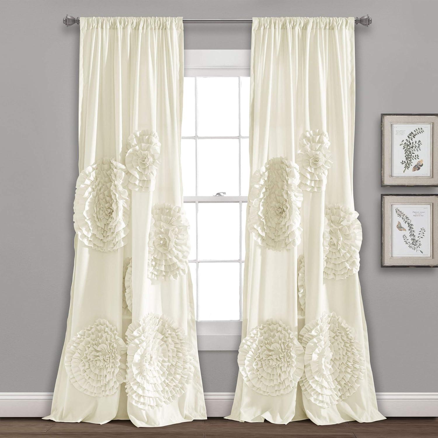 Synthetic Semi Sheer Single Curtain Panel Panel