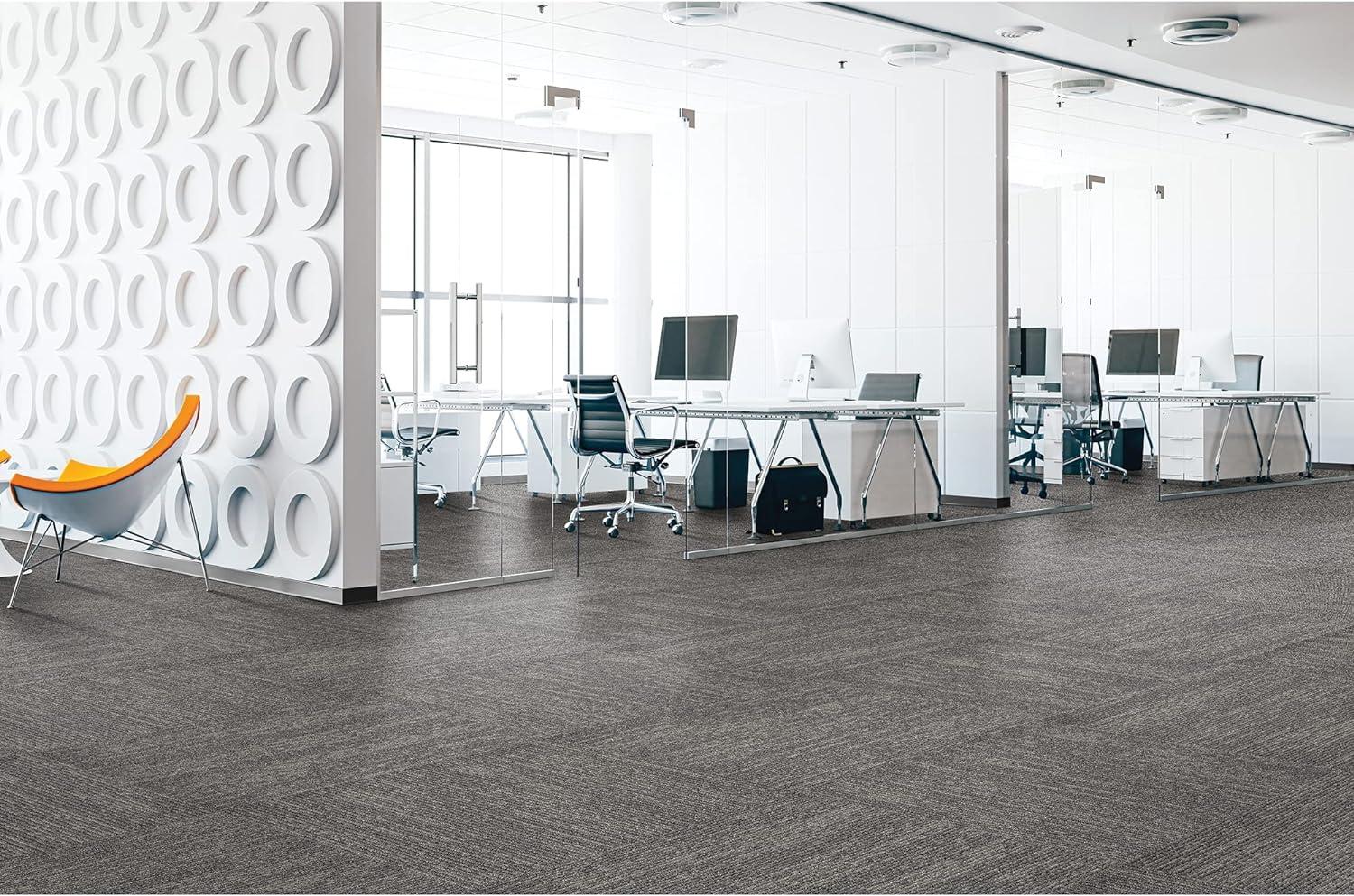 Mohawk Elite 24" x 24" Nylon Fiber Carpet Tiles (96 sqft per carton-24 Tiles)