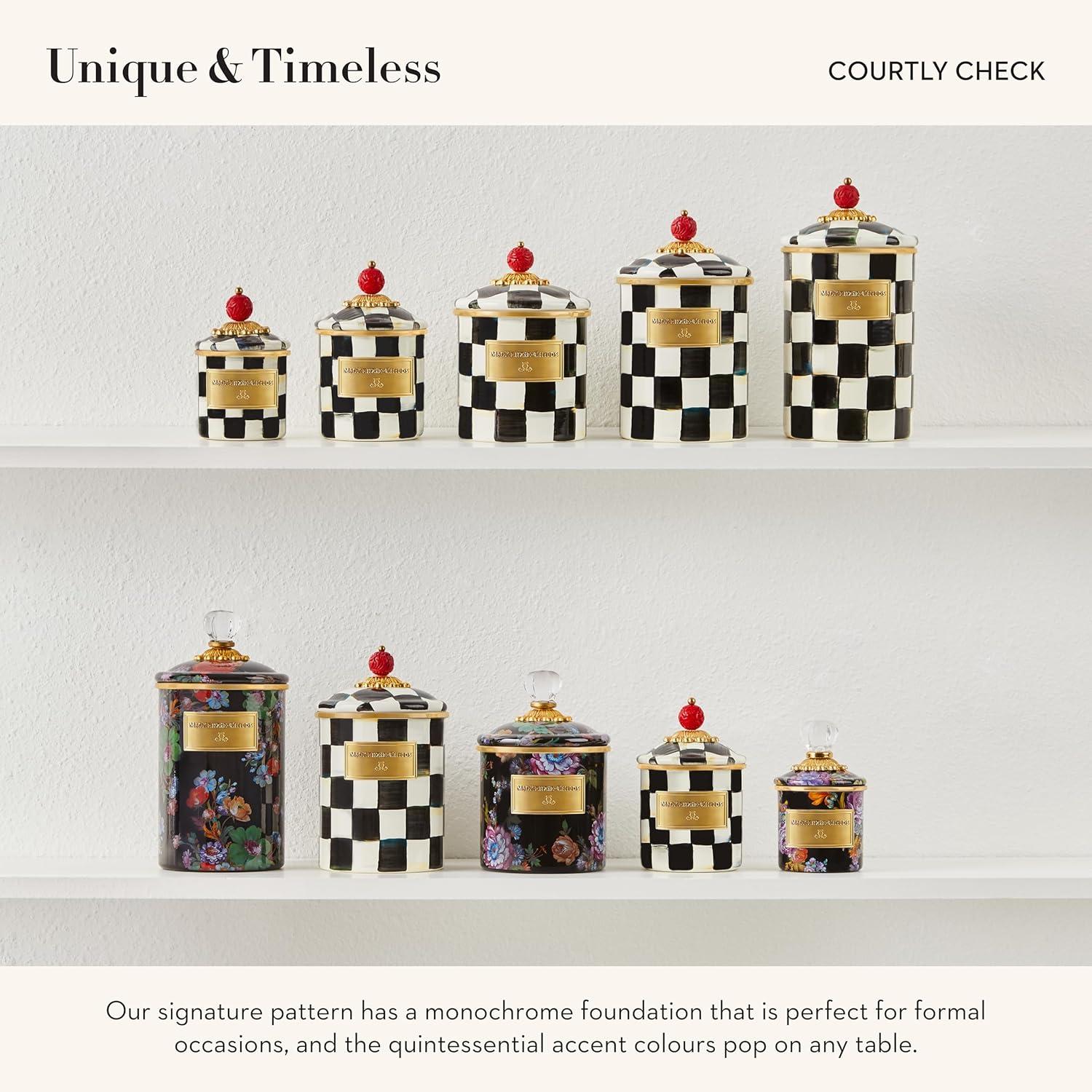MacKenzie-Childs Courtly Check® Canister