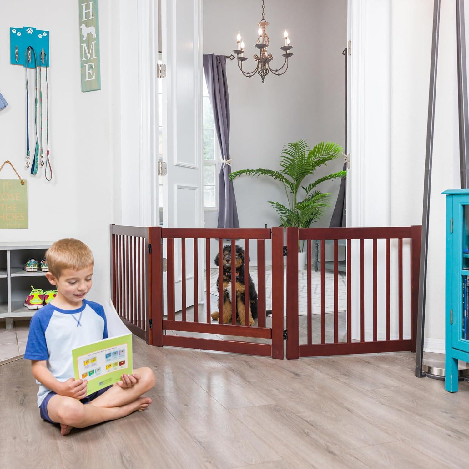 Primetime Petz 360 Configurable Pet Gate with Door 24" Secure Boundaries and Peace of Mind, Ensuring Safety and Freedom for Your Furry Friends