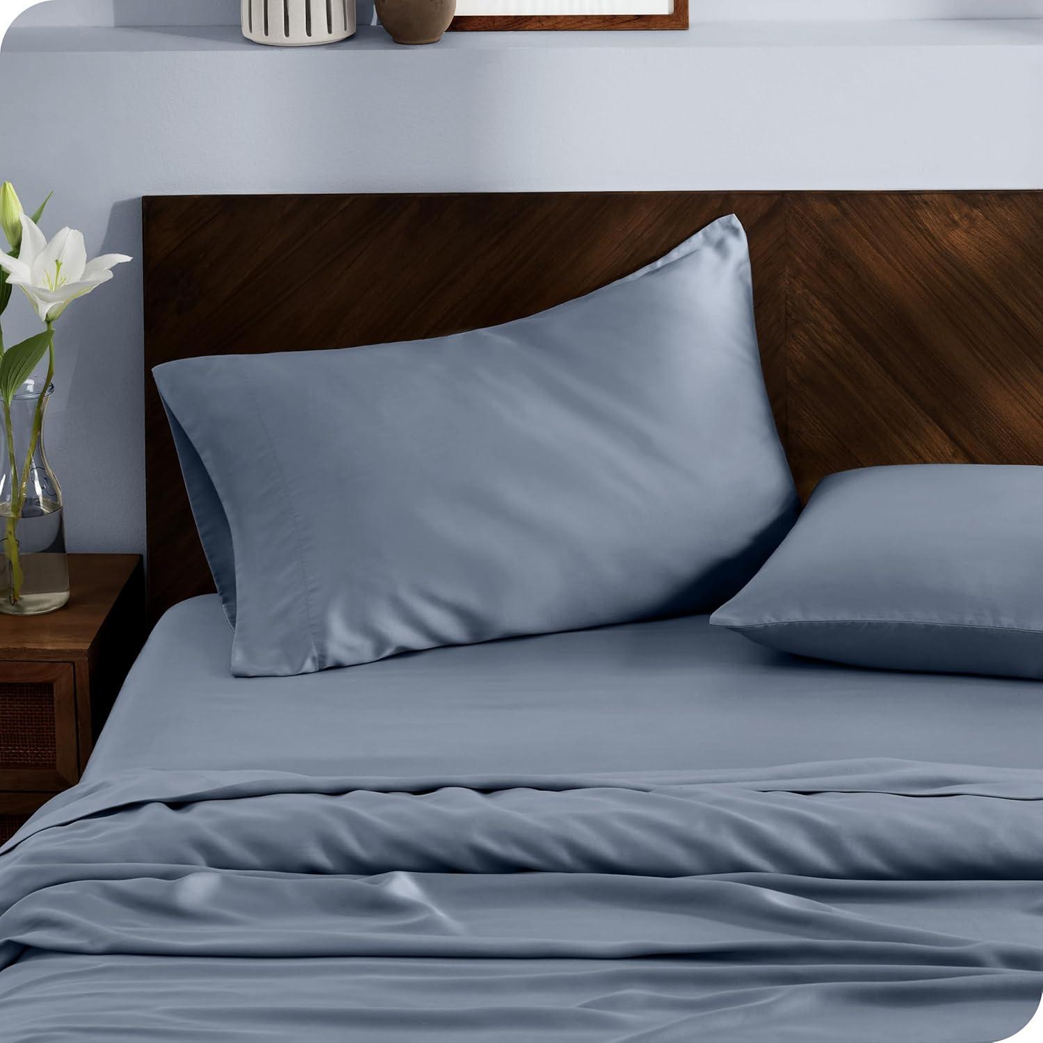 Twin XL Indigo TENCEL™ Lyocell Sheet Set by Bare Home