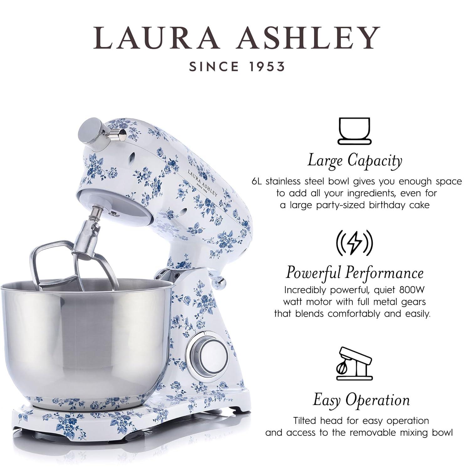 Laura Ashley 6L Diecast Stand Mixer Rose