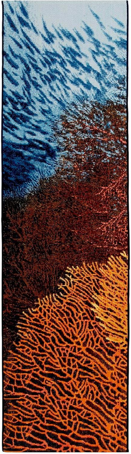 Liora Manne Marina Coral Indoor/Outdoor Rug Ocean 1'11" x 7'6"
