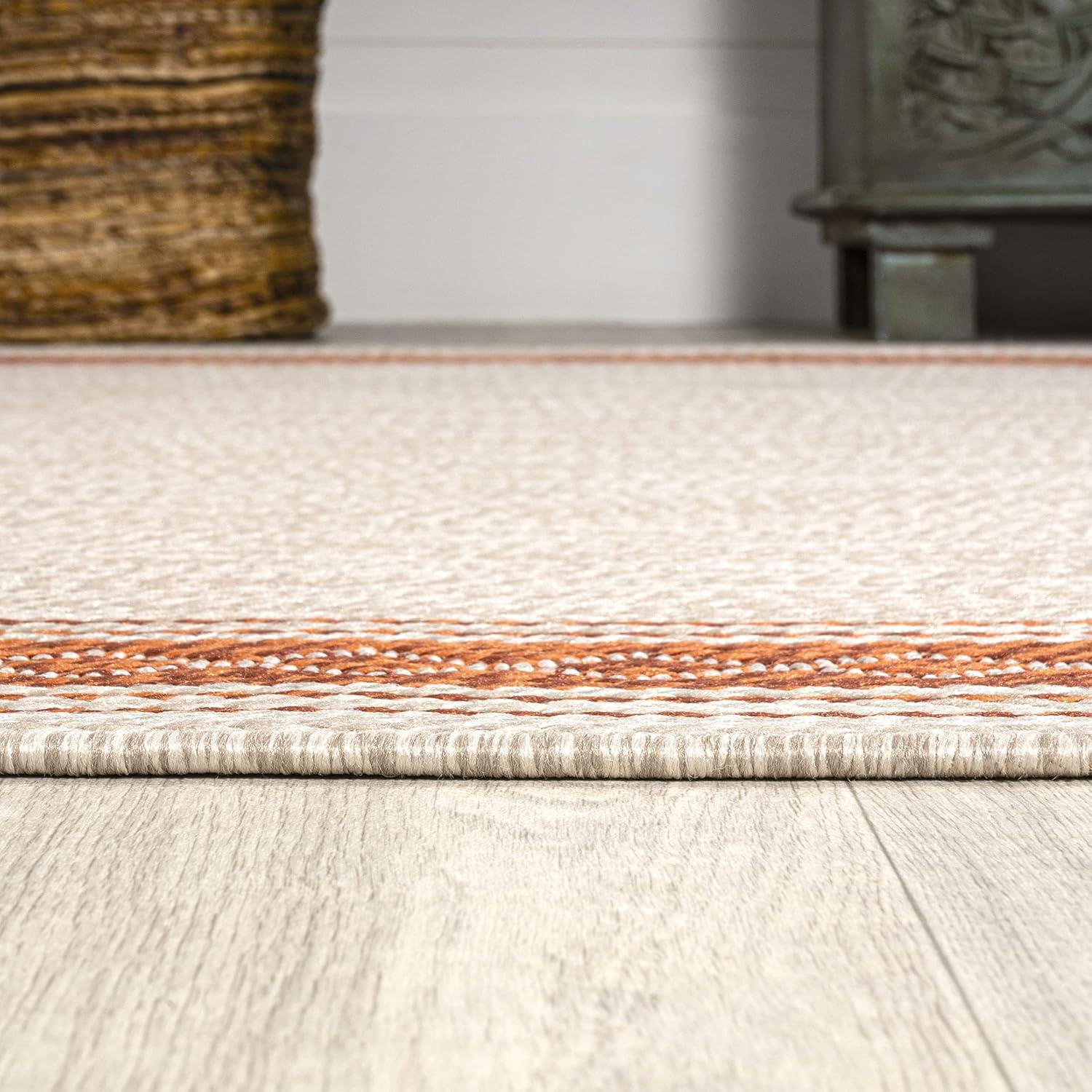 Lucia Classic Diamond Border Indoor/Outdoor Area Rug - JONATHAN Y