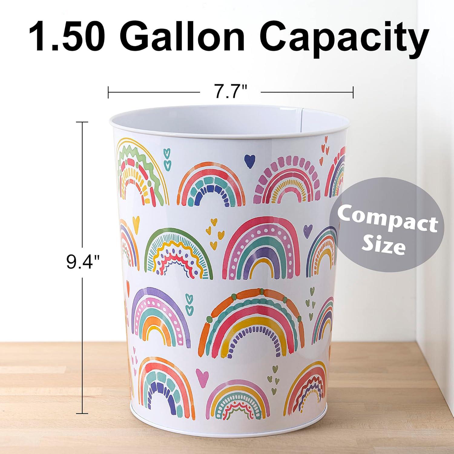 Metal Open Waste Basket - 1.53 Gallons