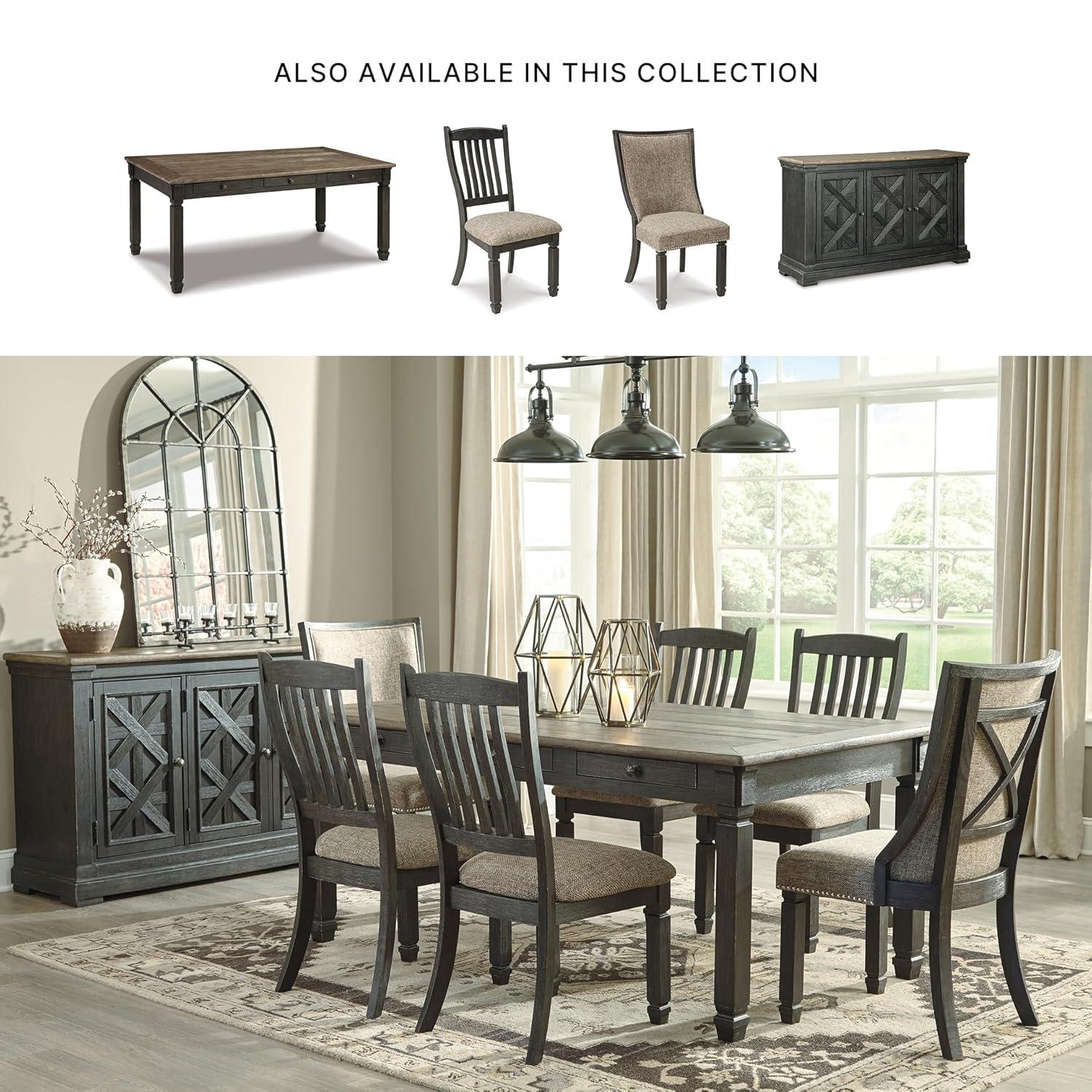 Signature Design by Ashley Tyler Creek Storage Dining Table in Black and Gray