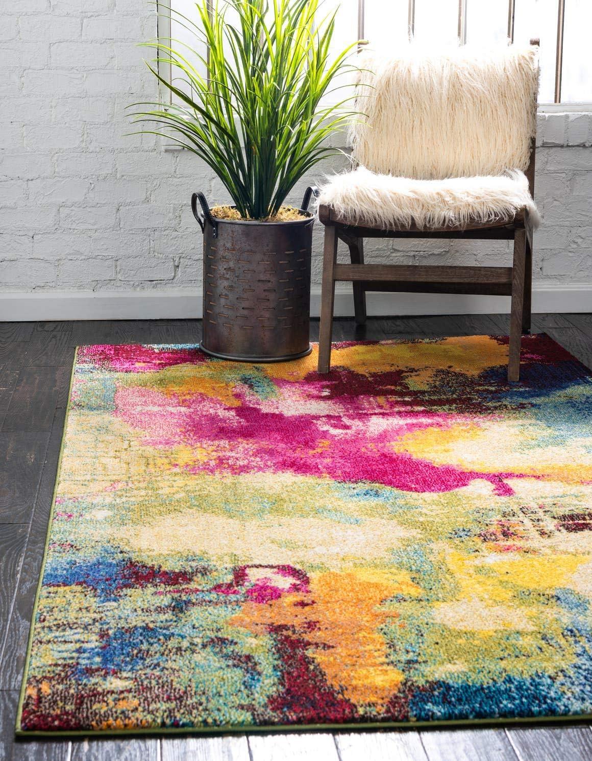Unique Loom Estrella Collection Area Rug - Barris (10' 6" x 16' 5" Rectangle Multi/Beige)