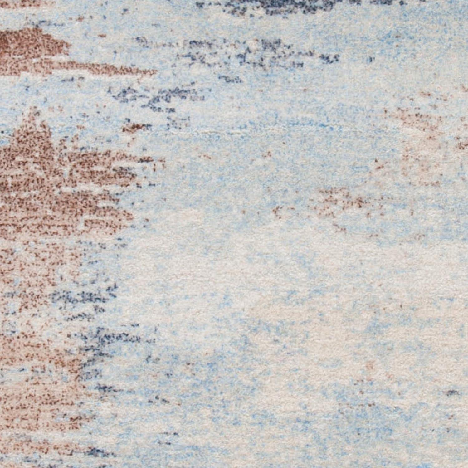Restoration Vintage RVT113 Hand Tufted Area Rug - Blue/Brown - 5'x8' - Safavieh.