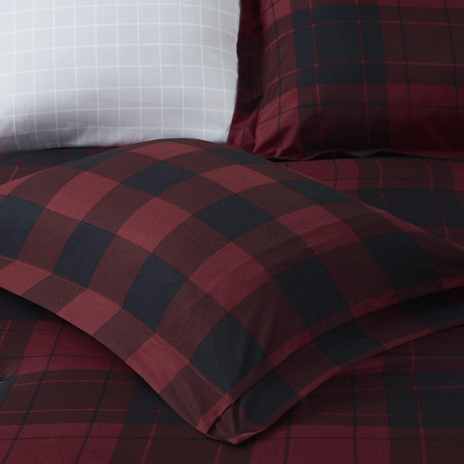 Madison Park Essentials Everest Reversible Plaid Comforter Set with Bed Sheets