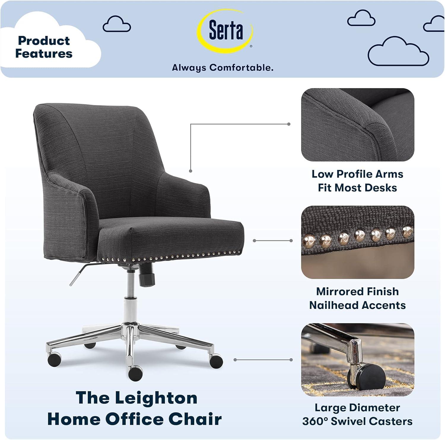 Style Leighton Home Office Chair - Serta