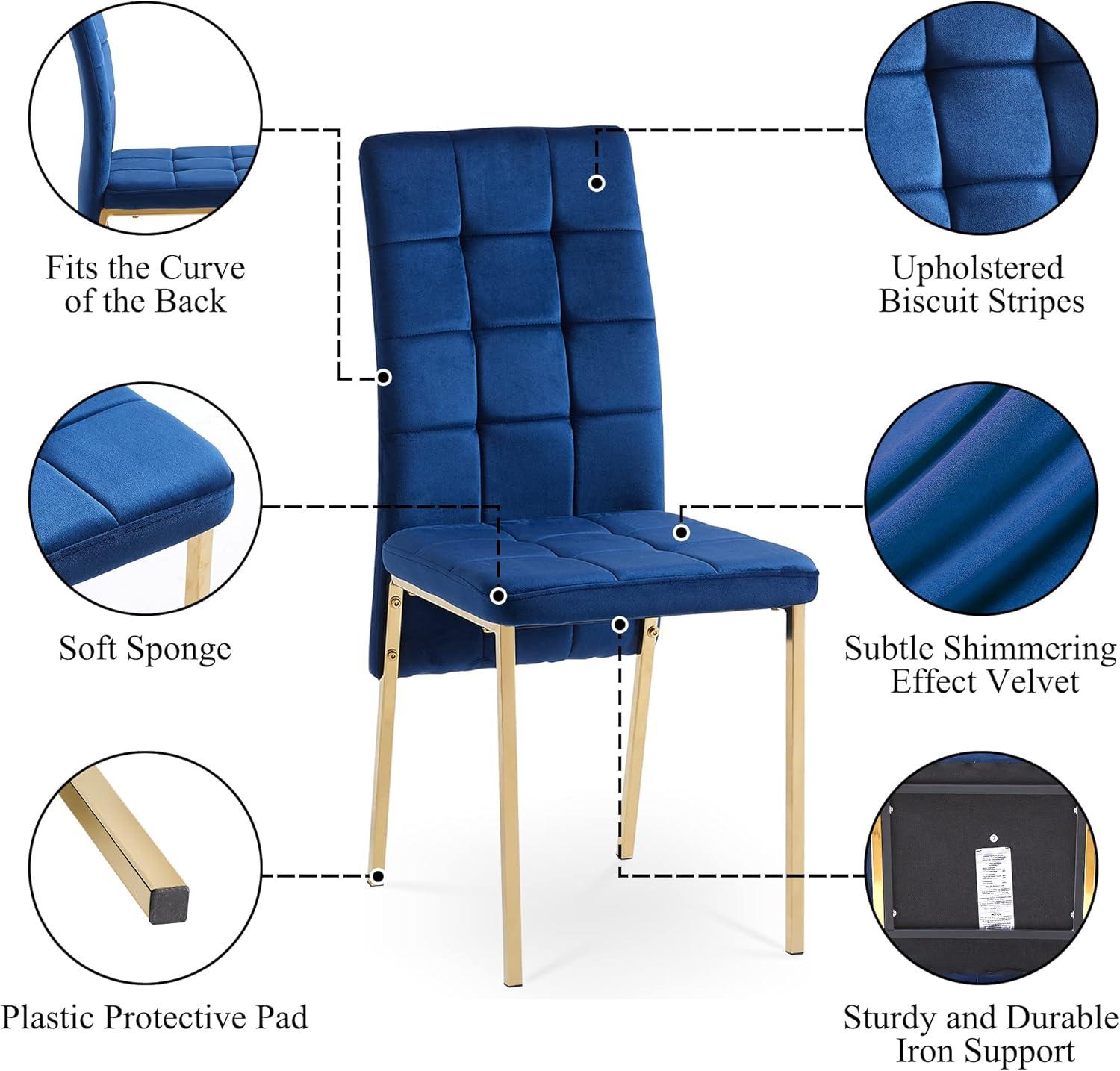 Brooklyn Velvet High Back Side Chair