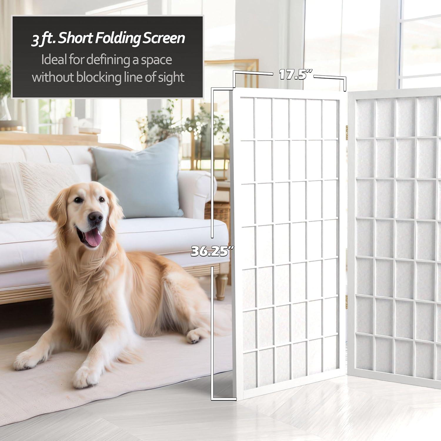 Mistana™ Alex 36.25'' H Solid Wood Folding Room Divider