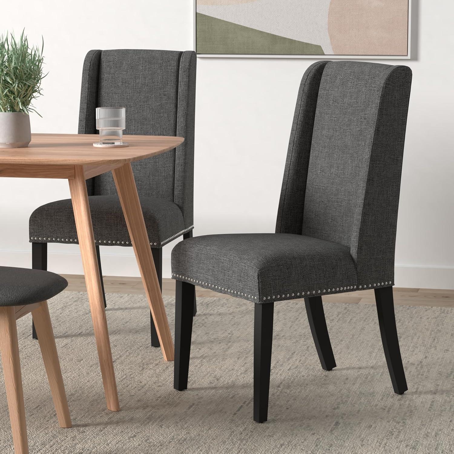 Baron Fabric Upholstered Dining Chairs (Set of 2) by Modway