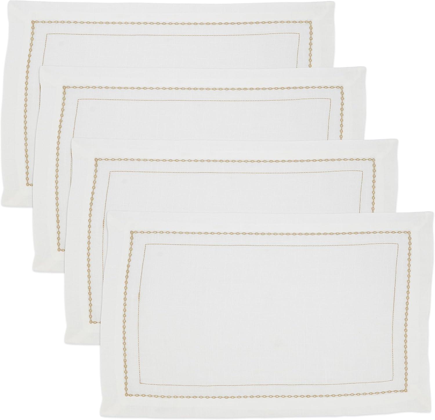 Polyester No Pattern Rectangle Placemat (Set of 4)