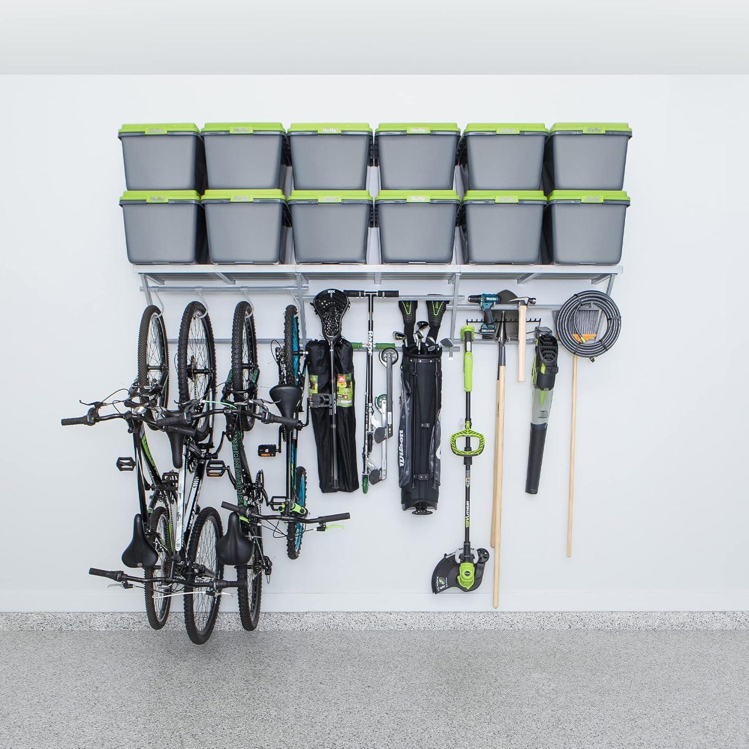 Garage Essentials 96" Adjustable Heavy-Duty Shelf Kit with Hooks