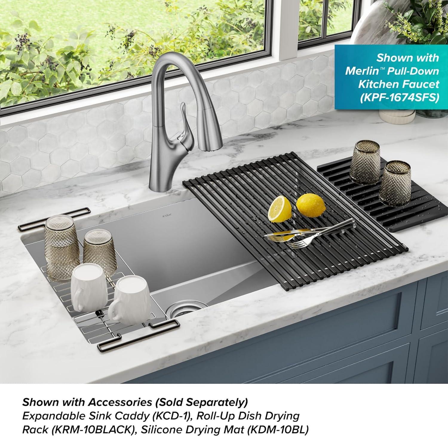 KRAUS Standart PRO™ Undermount 16 Gauge Stainless Steel Kitchen Sink