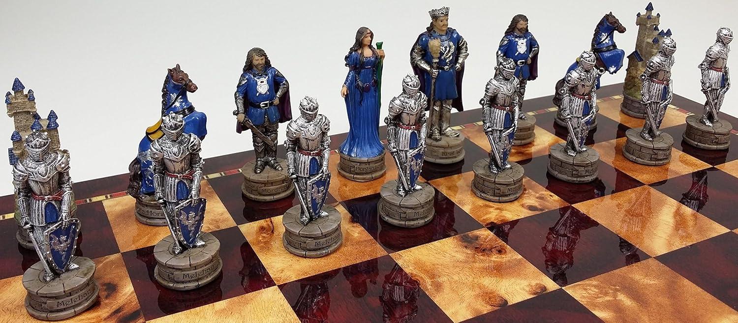 King Arthur / Sir Lancelot Camelot Medieval Times Knight Set Chess Men -NO Board